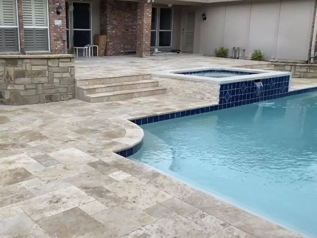 Plano Pool Deck paver installation